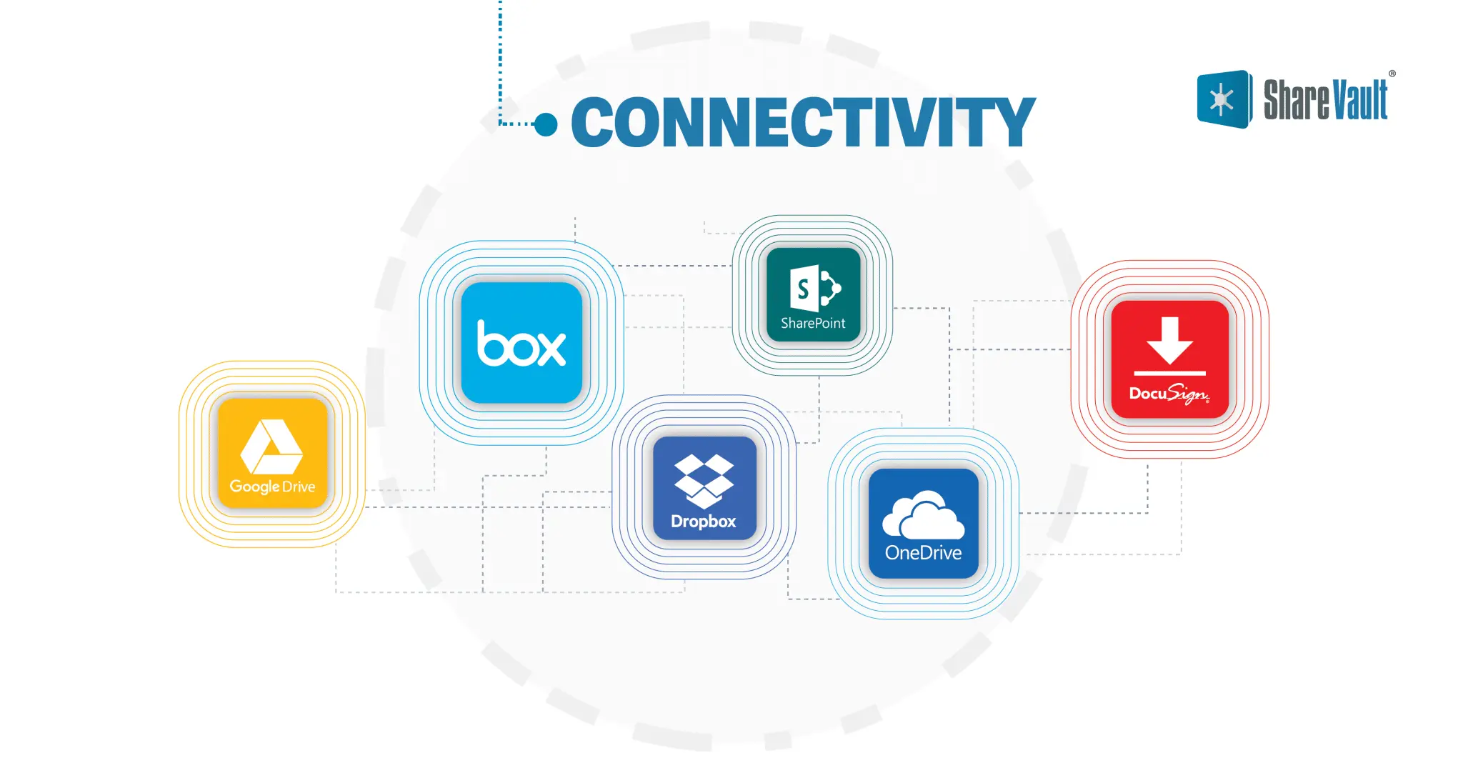 Abstract user control access icons